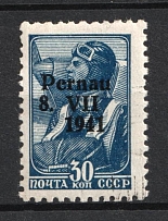 1941 30k Parnu Pernau, German Occupation of Estonia, Germany (Mi. 9 I, Signed, CV $40, MNH)
