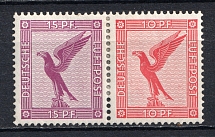 1927 Third Reich, Germany Airmail (Se-tenant, Pair, Signed, CV $160)