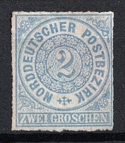 1868 2gr North Germany, German States, Germany (Mi. 5, CV $200)