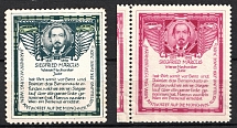 Siegfried Marcus, Viennese Mechanic, Austria, Stock of Cinderellas, Non-Postal Stamps, Labels, Advertising, Charity, Propaganda