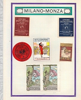 Agricultural, Industrial, Sport Exhibition, Milan, Monza, Italy, Stock of Cinderellas, Non-Postal Stamps, Labels, Advertising, Charity, Propaganda (#648)