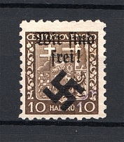 1939 Bohemia and Moravia Mahrisch Ostrava 10 H (Signed, Cancelled)