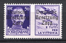 1943 50c Occupation of Zadar, Germany (CV $80, MNH)