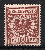 1897-99 50pf German Empire, Germany (Mi. 50 da, CV $90)