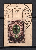 1919 2R on 50k Russia West Army, Russia Civil War (JELGAVA LATVIA Postmark, CV $40)