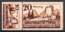 1930 Germany, Semi-Official Airmail Stamps (Zusammendrucke, Full Set, CV $90)