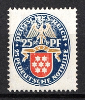 1926 25pf Weimar Republic, Germany (Mi. 400 X, CV $50)