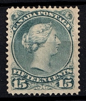 1868-90 15c Canada (SG 65, CV $1,300)