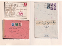 1940-44, Italy, Airmail, Censorship, Covers & Postcard