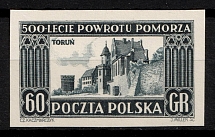 1954 60gr Republic of Poland (Proof, Essay of Fi. 734)