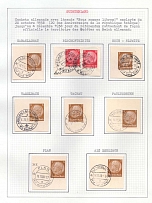 1938 Occupation of Sudetenland, Germany, Stock (Readable Postmarks)