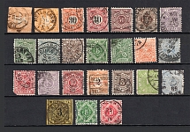 1851-1900 Wurttemberg, Germany (Group of Stamps, Canceled)