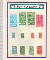 1911 Exhibition, Turin, Italy, Stock of Cinderellas, Non-Postal Stamps, Labels, Advertising, Charity, Propaganda (#615)