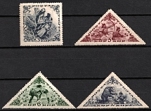 1936 Tannu Tuva, Russia (Zv. 83, 85 - 86, 91, CV $80)
