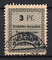 1945 3Pf Runderoth, Local Mail, Soviet Russian Zone of Occupation, Germany (Mi.#1bAIV, CV $80, RUNDEROTH Postmark)
