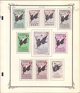 1914 International Exhibition of the Graphics, Industry, Leipzig, Germany, Stock of Rare Cinderellas, Non-postal Stamps, Labels, Advertising, Charity, Propaganda