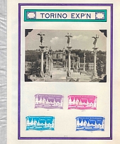 1911 Exhibition, Turin, Italy, Stock of Cinderellas, Non-Postal Stamps, Labels, Advertising, Charity, Propaganda, Postcard (#624)