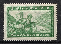 1924-27 1m Weimar Republic, Germany (Mi. 364 Y, CV $170, MNH)