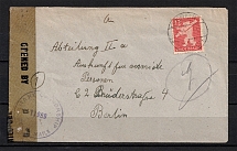 1946 Germany Soviet Russian Occupation Zone Berlin censorship cover