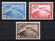 1933 Weimar Republic, Germany, Airmail (Mi. 496 - 498, Full Set, CV $1,560)