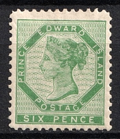 1862-69 6p Prince Edward Island, Canada (SG 18, CV $220)