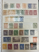 Коллекция марок. Финляндия, Латвия, Литва, Эстония, Украина, Клайпеда.