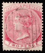 1884 2p Jamaica, British Colonies (SG 19, Canceled)