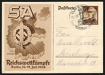 1938 Ilmenau The official Postcard commemorating the SA National Competitions.