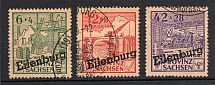 Eilenburg, Local Mail, Soviet Russian Zone of Occupation, Germany (Overprint `A`, Full Set, Canceled)