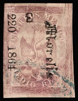 1864 1/2r Mexico, North America (Mi 19II, Canceled, CV $140)