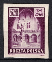 1945 3zl Republic of Poland (Fi. 365 y P3, Proof, Signed)