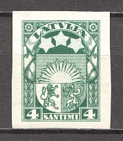 1923-25 Latvia 4 S (Probe, Proof, MNH)