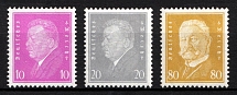 1930 Weimar Republic, Germany (Mi. 435 - 437, Full Set, Signed, CV $200, MNH)