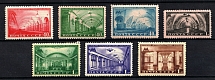 1950 Moscow Subway Stations, Soviet Union USSR (Square Raster, Full Set, MNH)