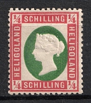 1873 1/4s Heligoland, German States, Germany (Mi. 8, CV $60)