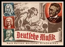 1937 'German music', Propaganda Postcard, Third Reich Nazi Germany