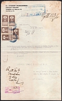 1921 Tarnow, District Court, Revenues Stamps Duty, Poland, Non-Postal, Document