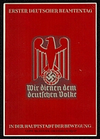 1937 The Special Postcard for the weeklong celebration of the First German Civil Service Day