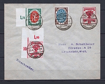1919 Germany cover with full set and cpecial postmark Opening of the National Assembly