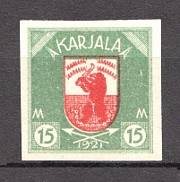 1922 Russia Provisional Government of Karelia Civil War 15 M (Probe, Proof, MNH)