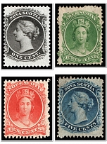 1860-63 Nova Scotia, Canada (SG 15, 16, 18, 25, CV 90)