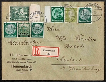 1934 Third Reich, Germany, Registered Cover Heimenkirch - Kraiburg