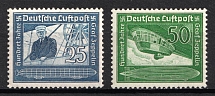 1938 Third Reich, Germany, Airmail (Mi. 669 - 670, Full Set, CV $30)