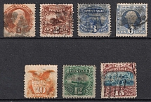 1869 United States (Mi. 26 - 32 II, Canceled, CV $1,080)