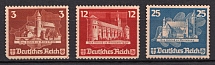 1935 Third Reich, Germany (Mi. 576, 578 - 579, CV $180)