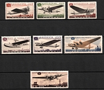 1937 Aviation of the USSR, Soviet Union, USSR, Russia (Zv. 476 - 482, Full Set, CV $110)