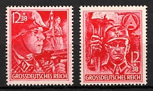 1945 Third Reich, Last Issue, Germany (Mi. 909 - 910, Full Set, CV $30)