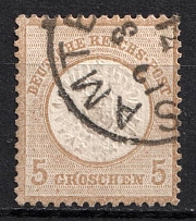 1872 5gr German Empire, Germany (Mi. 22, Canceled, CV $50)