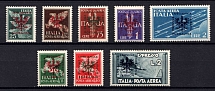 1944 Ljubljana, German Occupation, Germany, Airmail (Mi. 21 - 28, Full Set, CV $390, MNH)