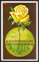 1938 'International Horticultural Congress Berlin', Third Reich, Germany, Postcard, Mint